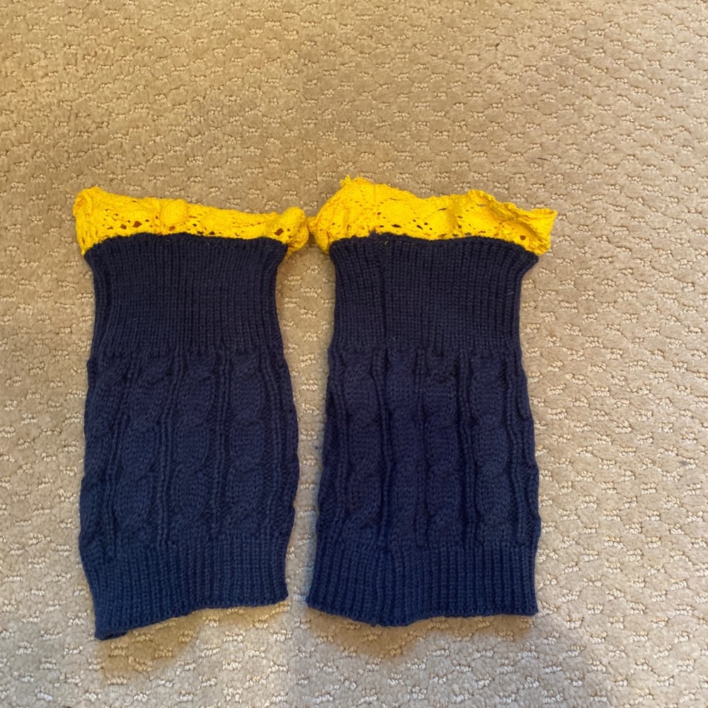 Blue and Gold boot socks